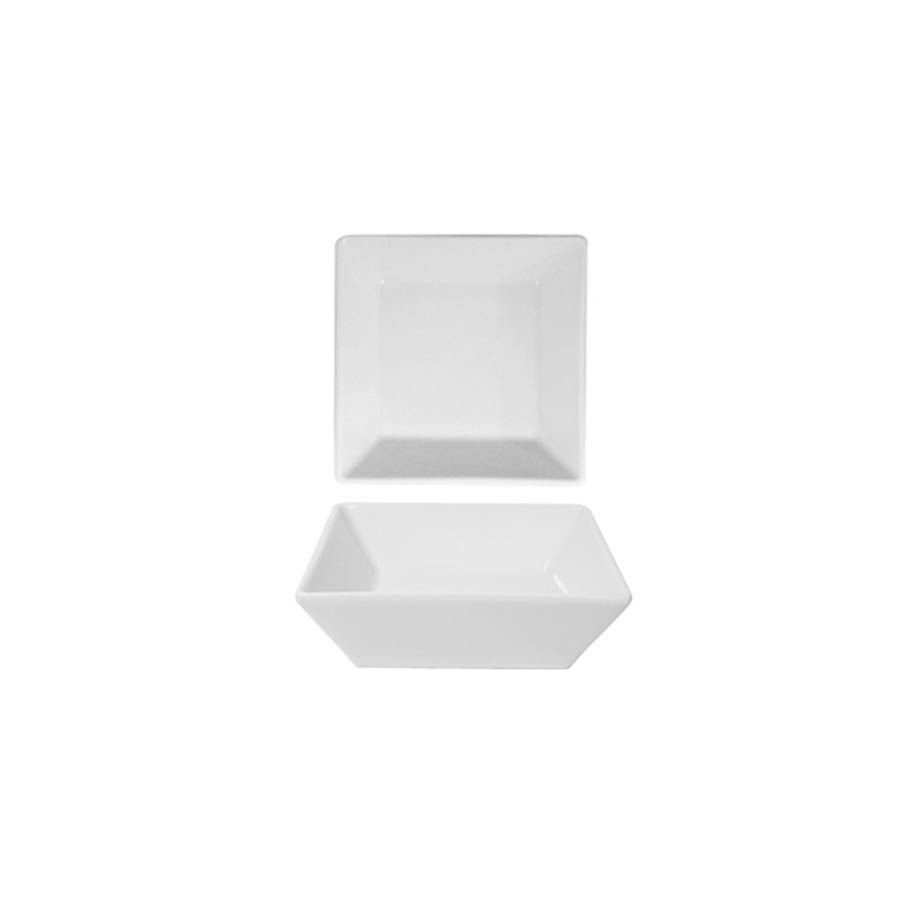 Square Deep Plate 30 cm (Merid) White Porcelain