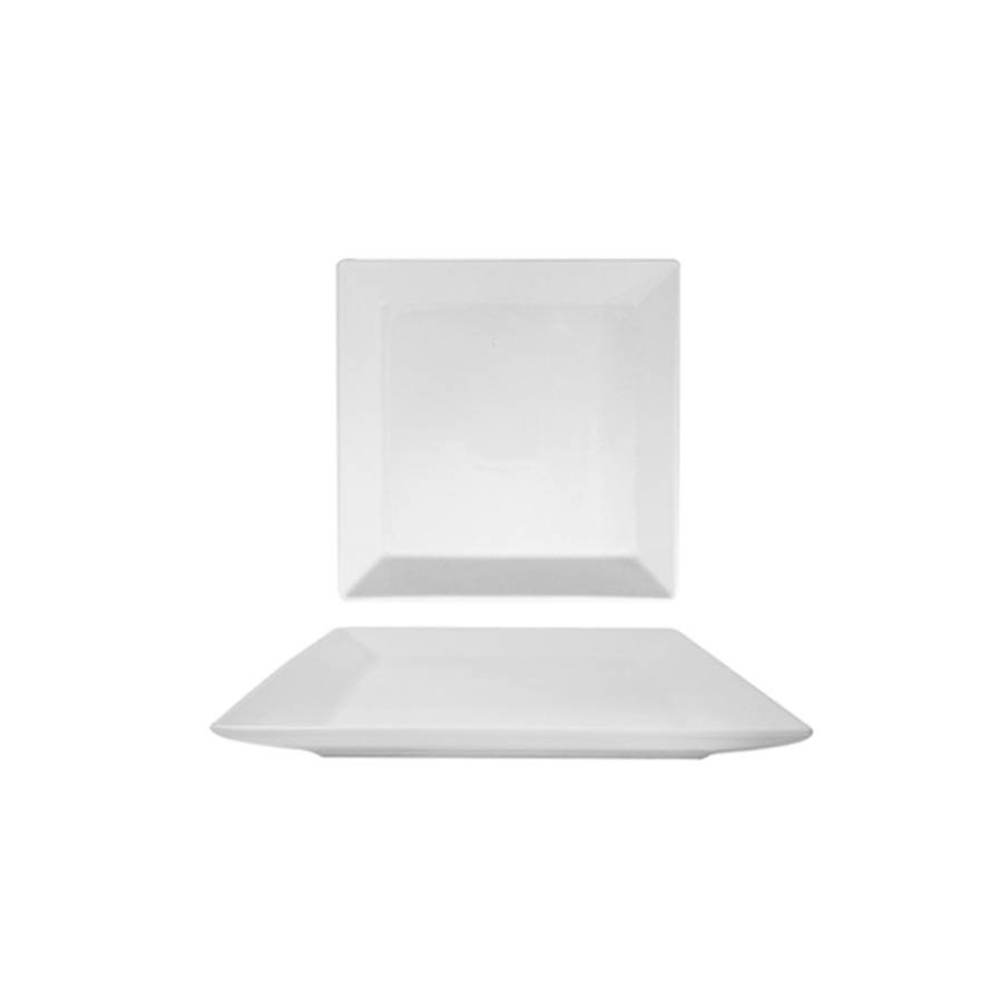Square Flat Plate 37 cm (Merid) White Porcelain