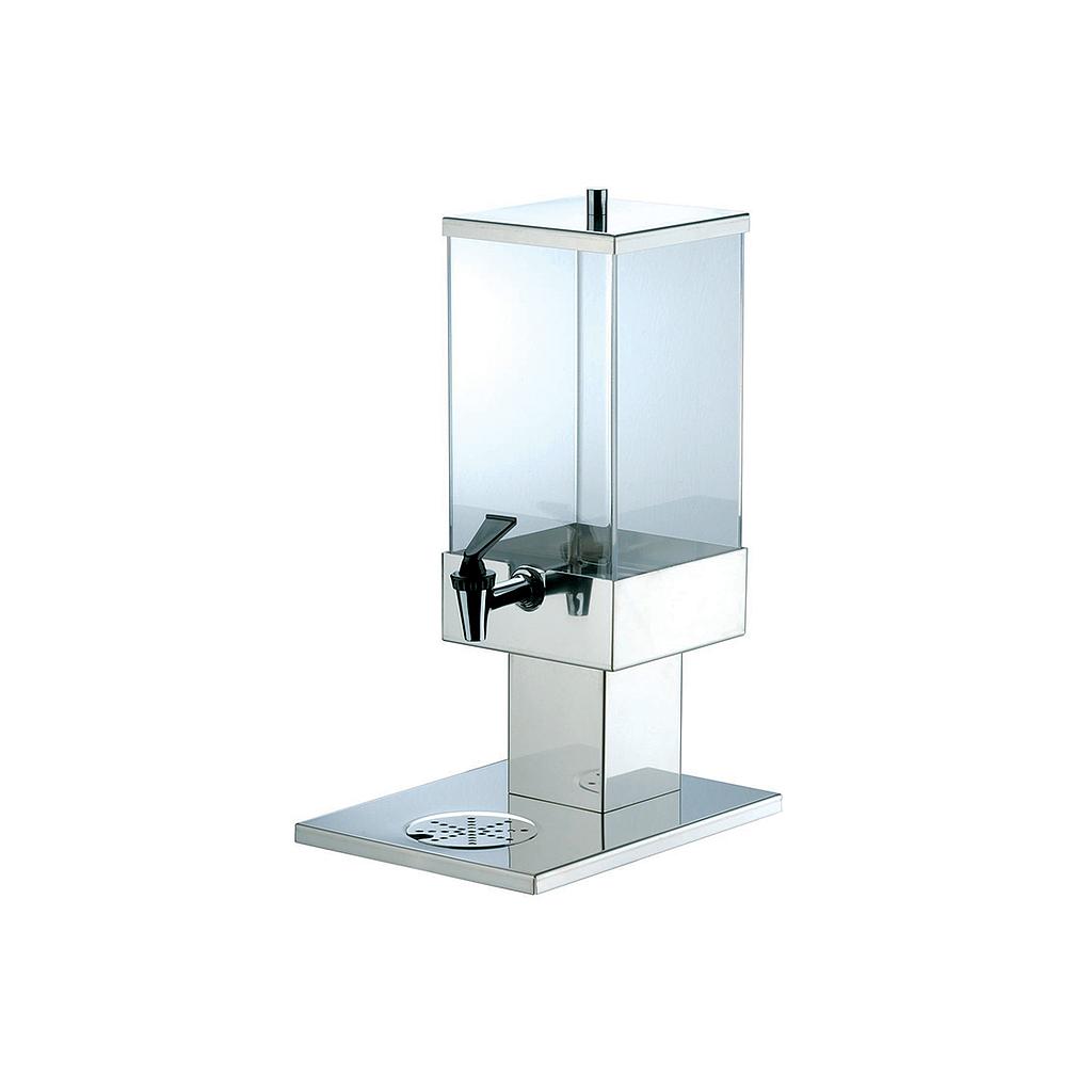 Square Juice Dispenser Lt. 7 With Plastic Tap