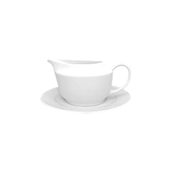 Saucer 20 cm For Sauce Boat (Delta) White Porcelain