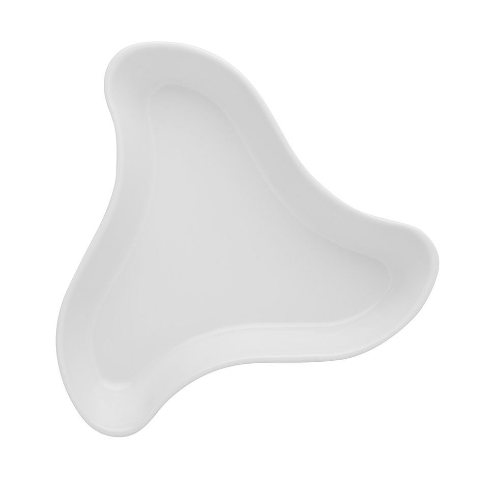 Snack Plate (Star Puzzle) White Porcelain