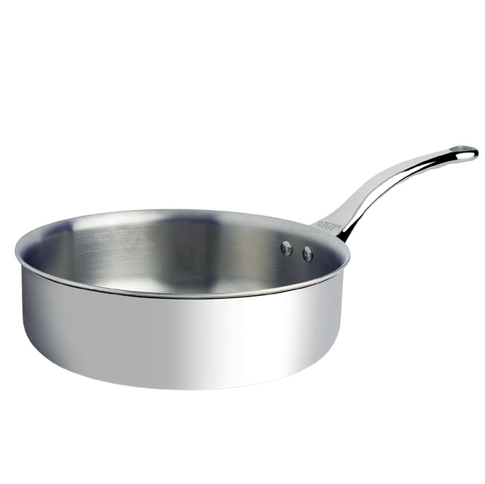 S/S Ø 20 cm Saute Pan With Straight Edge & Handle