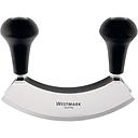 Stainless Steel Double Blade Mincing Knife 175 mm With Black Handles