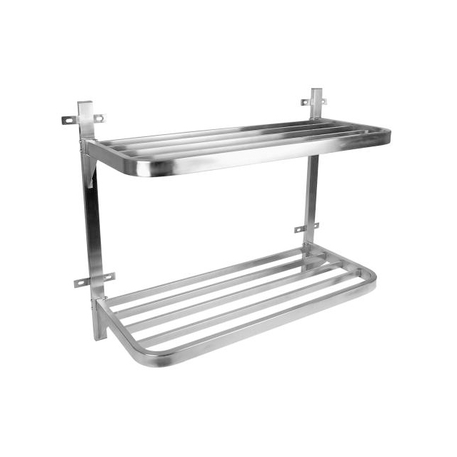Pot Rack S/Steel - Double Wall Mounted 900mm X 400mm X 760mm