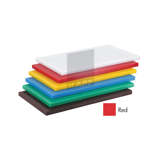 Red Cutting Board Polyethylene 60 X 40 X 2 cm