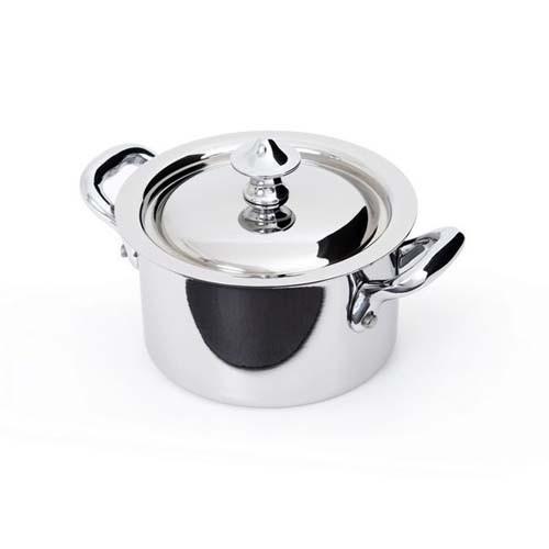 S/S  Ø 9 cm Mini Cocotte With Lid & S/S Handles (513109)