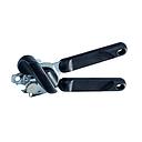 Stainless Steel & Chrome Plated Pincher Can Opener With Black Handles