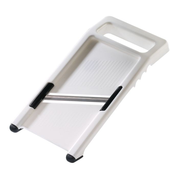 Stainless Steel & White Abs Two-Sided Blade Vegetable Slicer