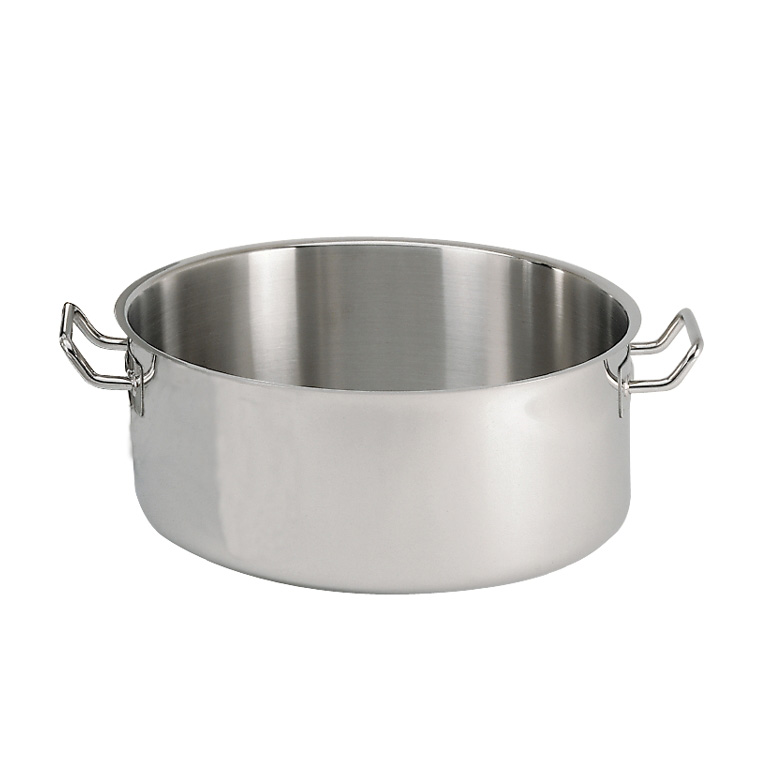 S/S 36 cm Stew Pan With Pouring Lip & 2 Handles