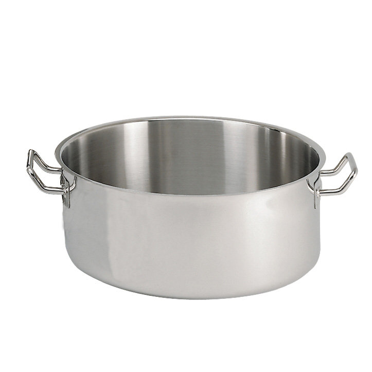 S/S 40 cm Stew Pan With Pouring Lip & 2 Handles