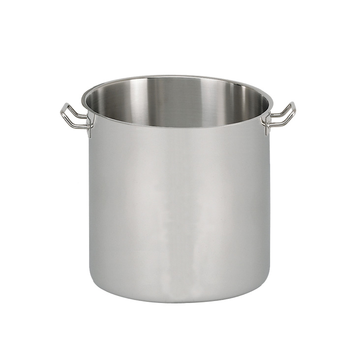 S/S 40 cm Stock Pot With Pouring Lip & 2 Handles