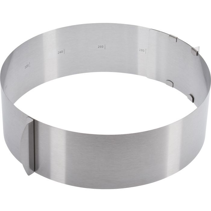 Stainless Steel Adjustable Cake Setting Ring H 8.5 cm