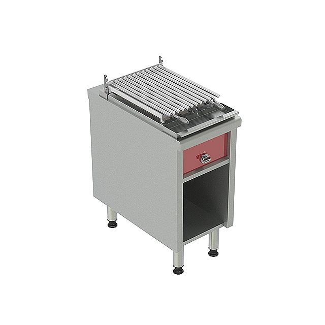 Pro800 Gas Chargrill With V-Shaped Bars, 10 Kw, Open Base