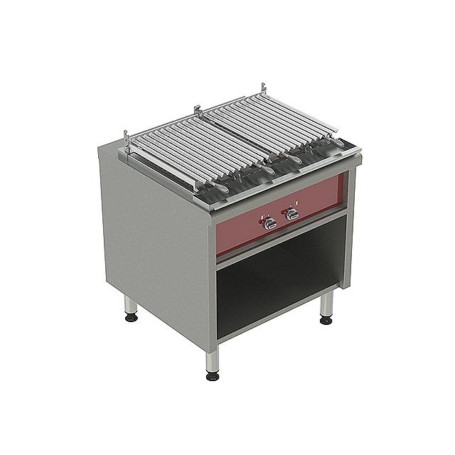 Pro800 Gas Chargrill With V-Shaped Bars, 20 Kw, Open Base
