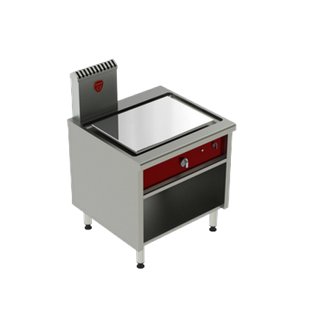 Pro800 Gas Chrome Steel Plancha, 15.5 Kw, Open Base