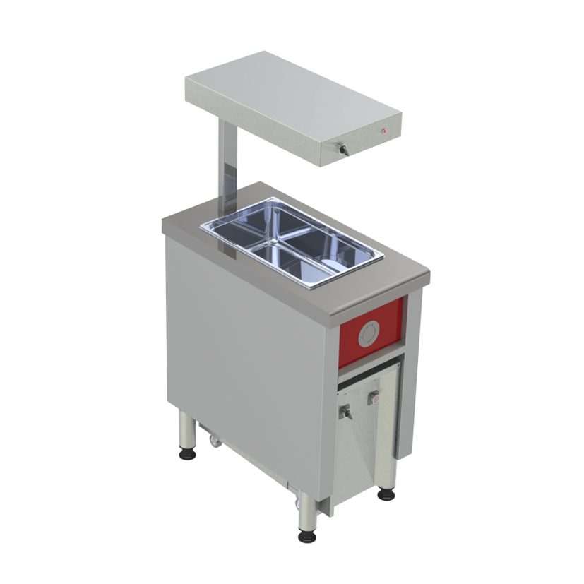 Charvet Pro800 Pack-Fr GN 1/1 Chip Dump & Ceramic Heat Lamp