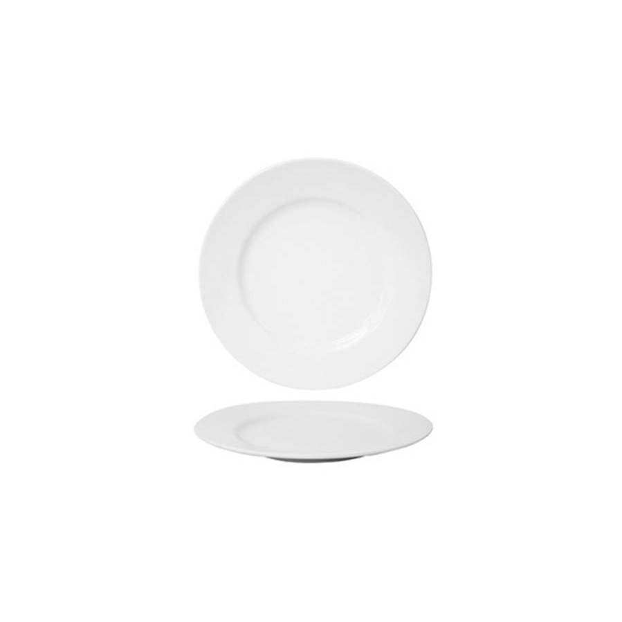 Flat Plate 30cm Havanna White Porcelain