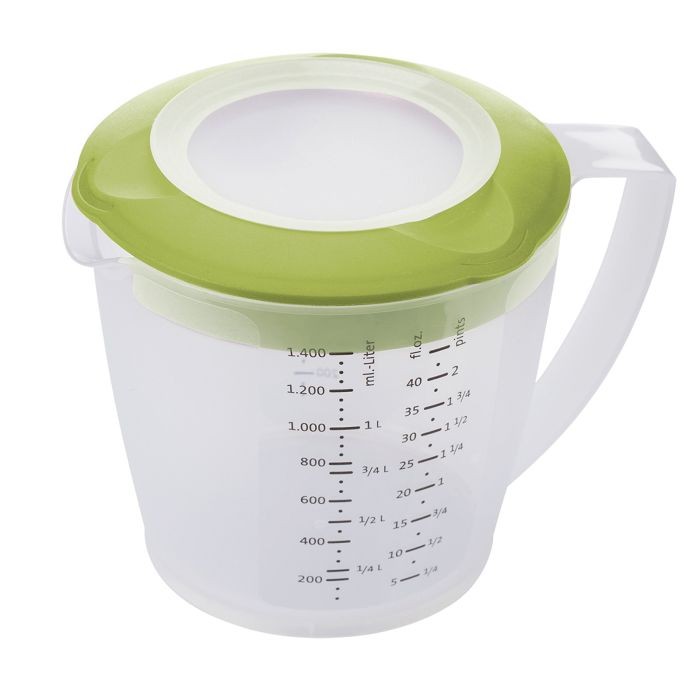 Green 1.4 L Measuring & Mixing Jug With Lid