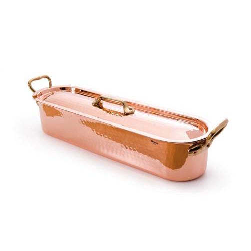 M'Tradition Fish Kettle with lid + Grid with bronze handle 60 * 15 cm