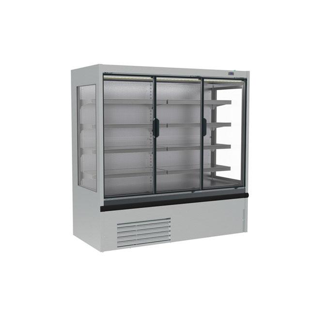 High Back Merchandiser Fridge With Doors