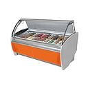 Ice Cream Display Case 1875mm In Orange
