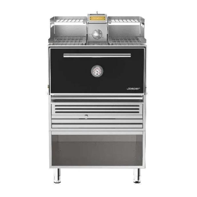 Josper Charcoal Oven HJX-PRO-M120-WTD With Stainless Steel Stand And Black Door