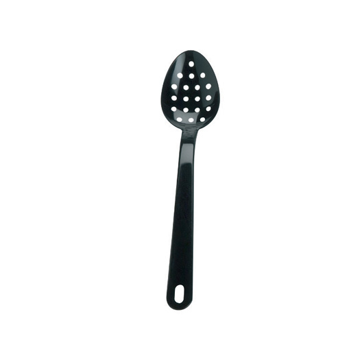 Black Perforated Exoglas Spoon