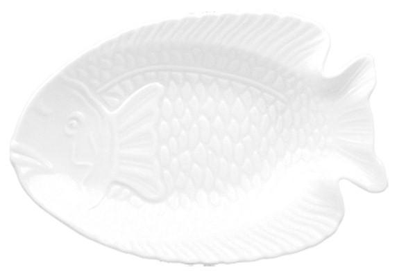 Fish Plate 39 cm (Other) White Porcelain