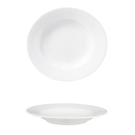 Deep Plate Ø 24 cm (Havanna) White Porcelain
