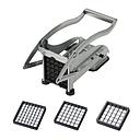 Deluxe Stainless Steel Potato & Vegetable Chipper & 3 Knife Plates