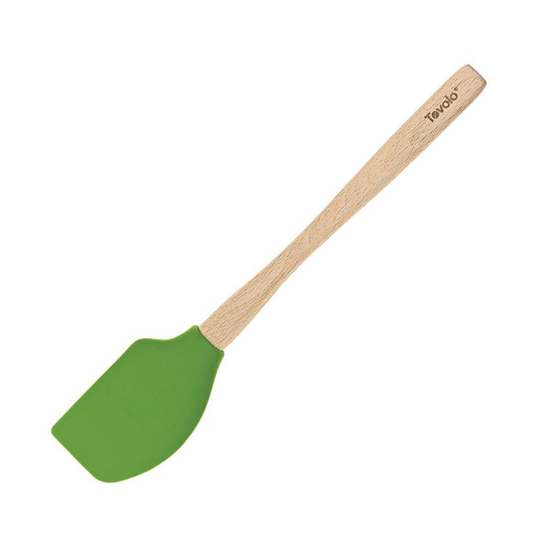 Lime Green Spatula With Wooden Handle