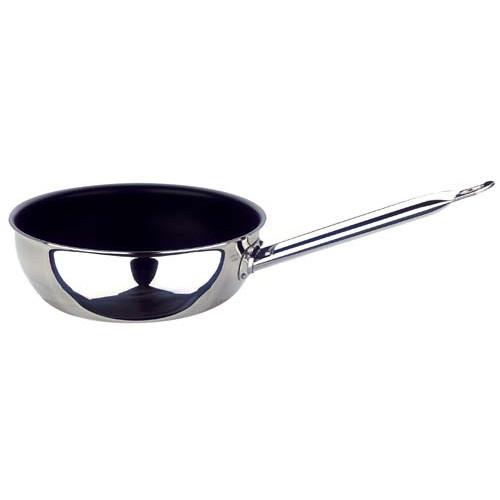 Non-Stick Ø 20 cm Curved Frying Pan, S/S Tubular Handle *