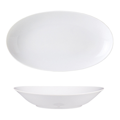 Oval Plate 30 cm (Elips) White Porcelain