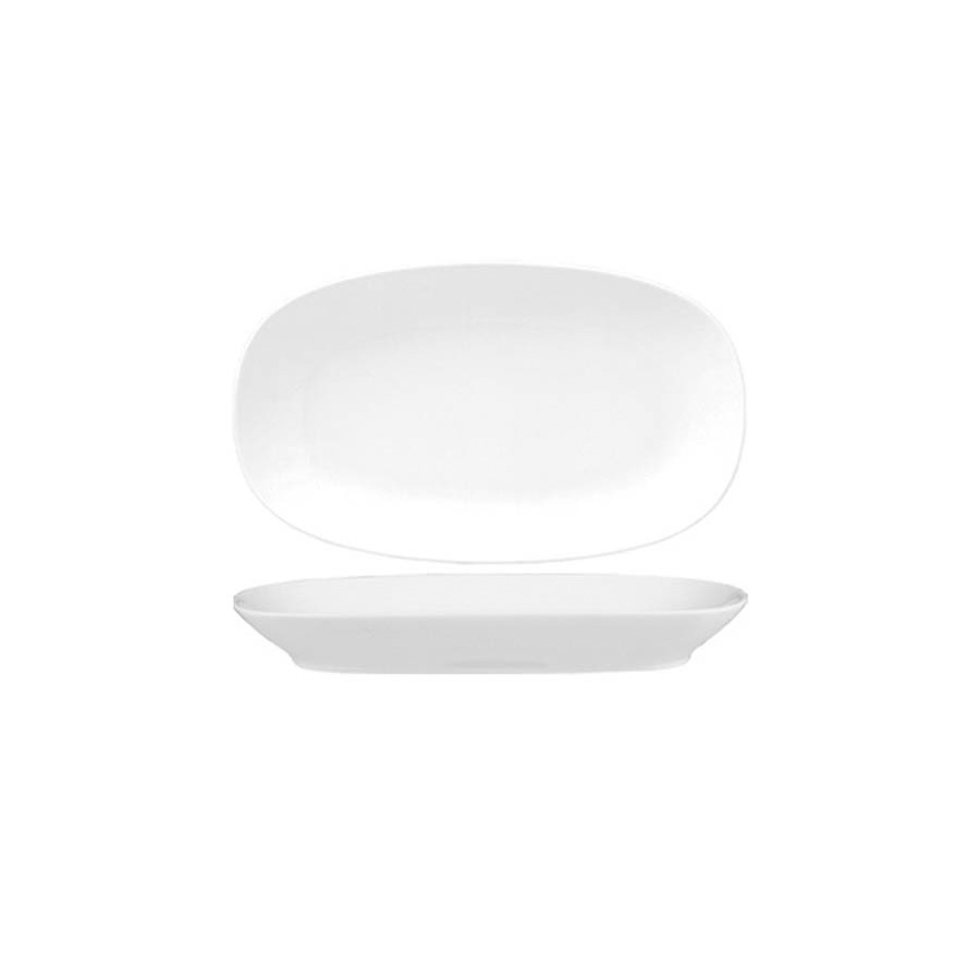 Oval Plate 34 cm (Eo) White Porcelain