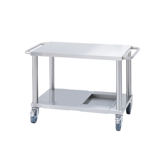 Mobile Unit S/S Prep Table With Bottom Shelf