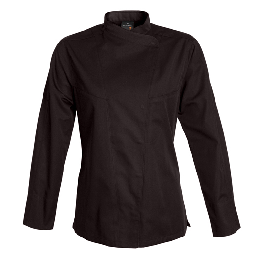 Murcia Woman 5/3xl Moka Long Sleeve Chef Jacket