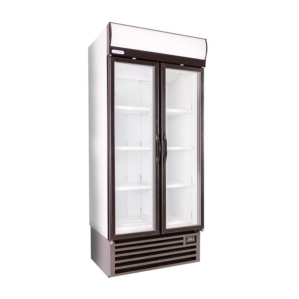 HD890 Double Hinged Door Display Fridge