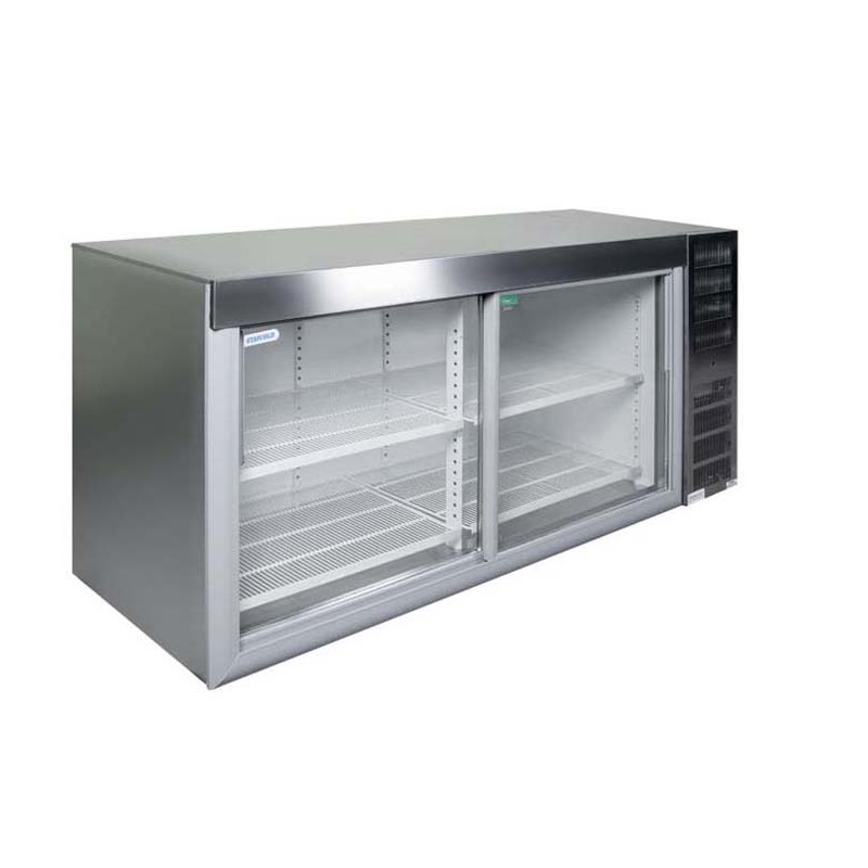 SDU2000 Undercounter Fridge With Glass Sliding Door