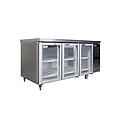 HDU1800HC Glass Hinged Door Undercounter Fridge Flat Top