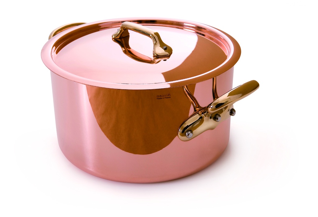 M'200 B Cocotte with lid with bronze handle 28cm