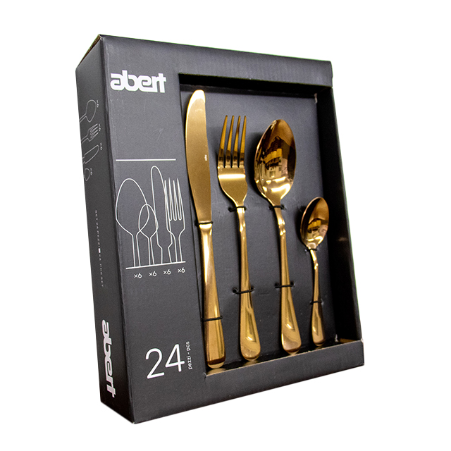 24 Piece Malaga copper inox 18/c