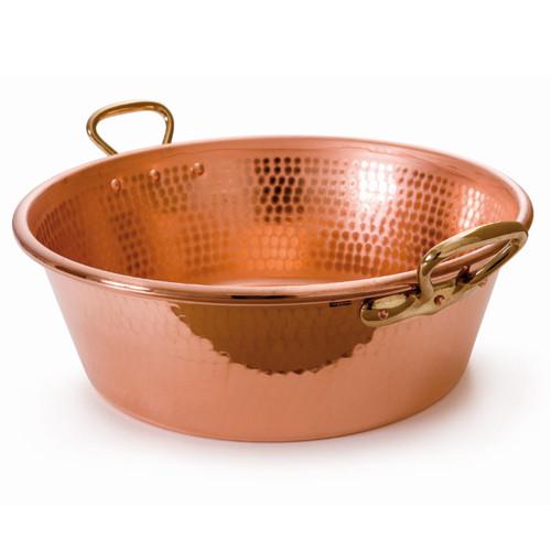 [MAU219340] M'Passion Hammered Copper Jam pan with bronze handle 40cm