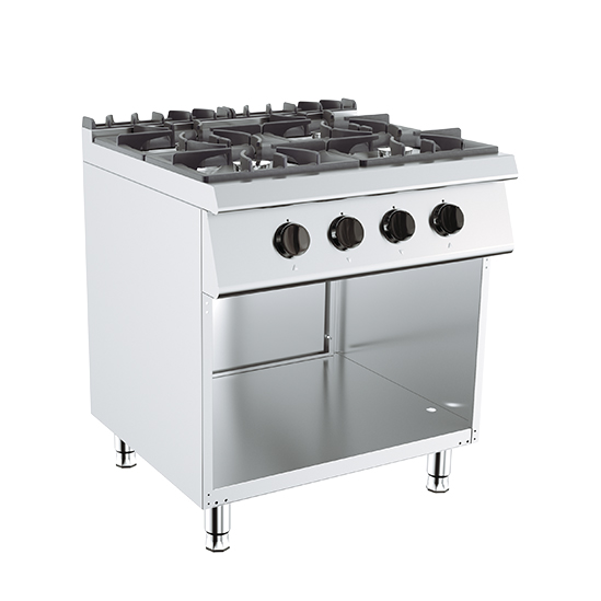 [KUSG7K200G-W] 700 Series 4 x Gas Burner Cooker With Open  Base