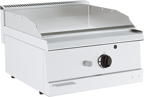 [KUSG6I200G] Kusina 600 Series Fry Top W/ Gas Smooth Plate, Counter Top 600x600x300mm