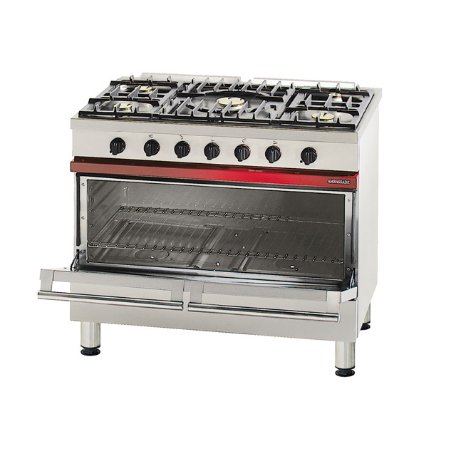[AMBCG1051GCFBG] 1000 Cooker, 5 Bnrs, 1 X Loose Simmer Plate,137 Lt Gas Oven