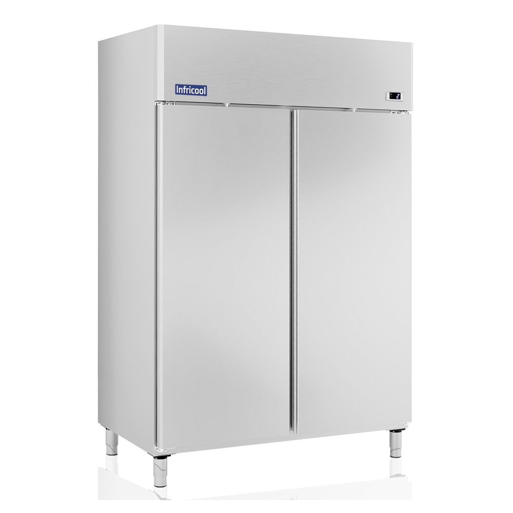 [INFIAG1402] 1340L Double Door Upright Fridge With 2 Stainless Steel Doors