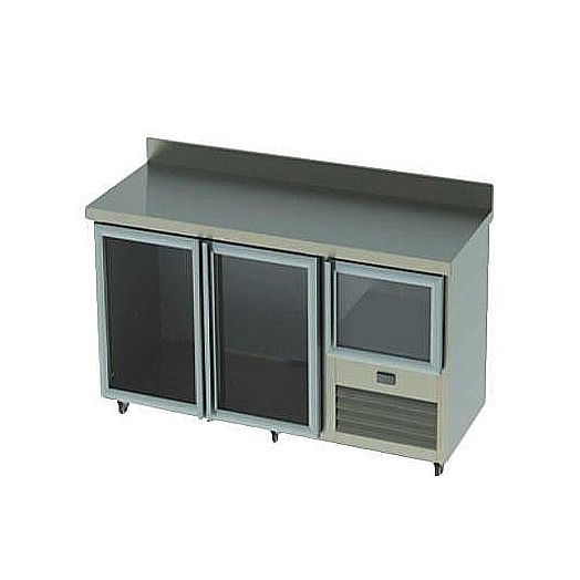 [METUFSBGD178025] 2.5  Glass Door Underbar Fridge With Splashback