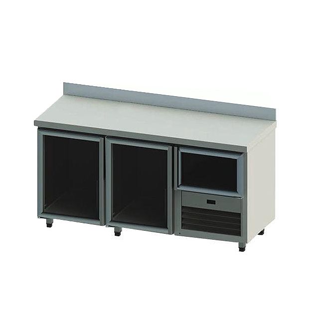 [METUFPTGD178025] 2.5 Glass Door Underbar Fridge With Adjustable Shelves