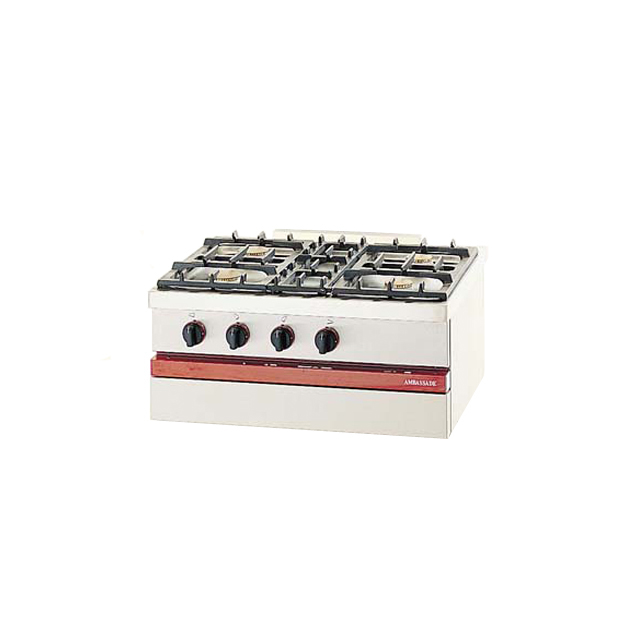[AMBCSG740] 700 Counter Top Gas Burners X 4: 2x3 Kw, 1x4 Kw, 1x1.5 Kw