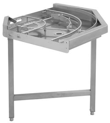 [COL75500] 90 Degree Roller Curve With Basin And Legs